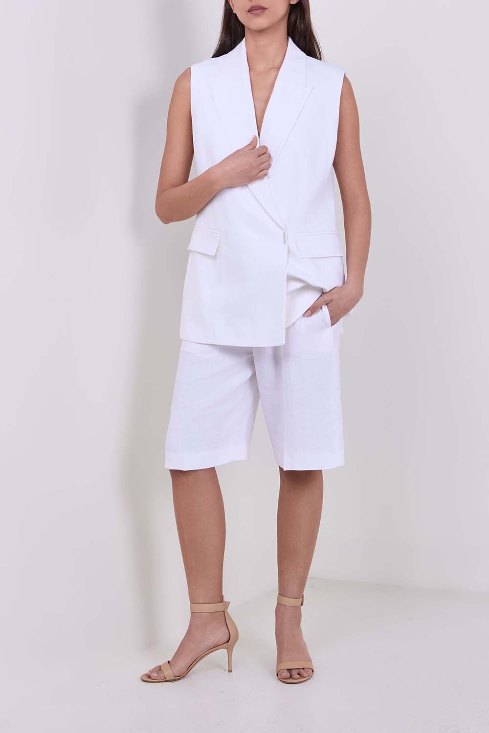 מכנסיים מחוייטים פשתן